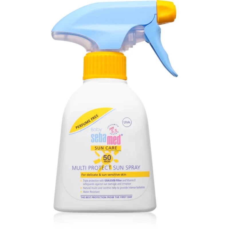 Sebamed Sun Care Multi Protect Sun Spray слънцезащитен крем без парфюм SPF 50 pro 200 мл.