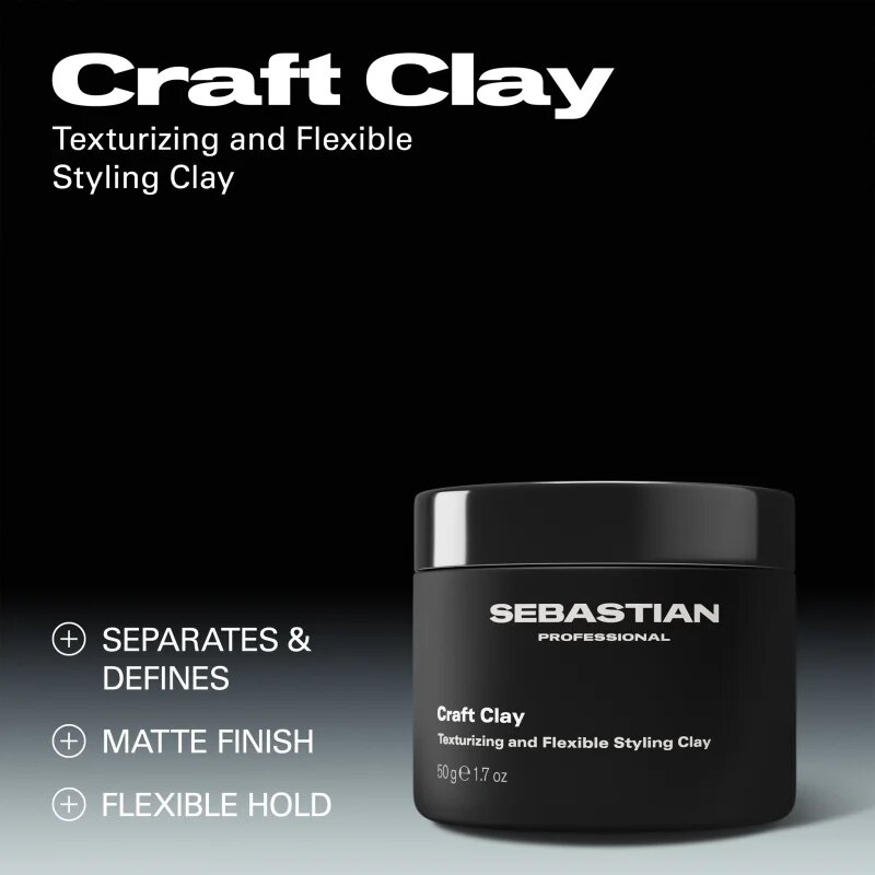 Sebastian Professional Craft Clay Моделираща глина за фиксиране и оформяне 50 гр.