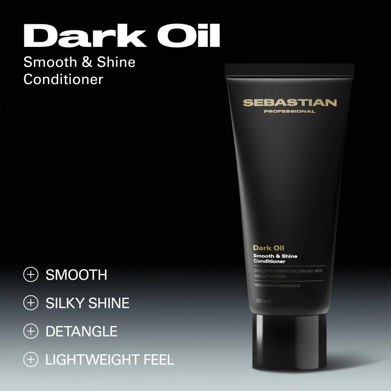 Sebastian Professional Dark Oil хидратиращ балсам за блясък и мекота на косата 200 мл.