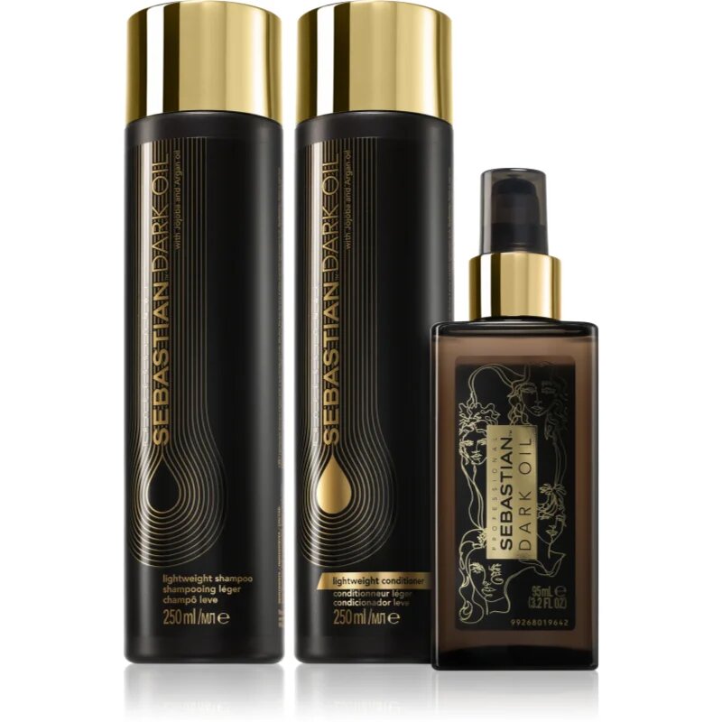 Sebastian Professional Dark Oil Set изгодна опаковка за хидратация и блясък