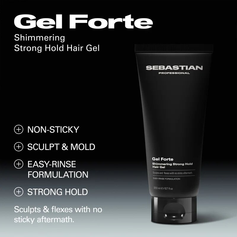 Sebastian Professional Gel Forte гел за коса силна фиксация 200 мл.
