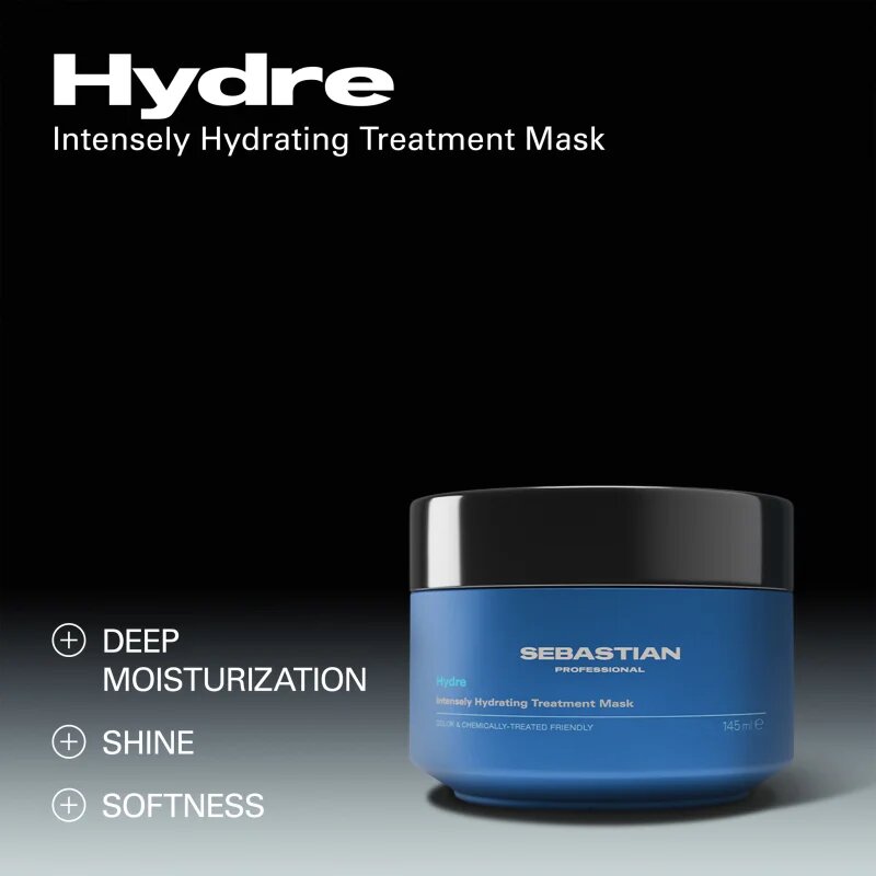 Sebastian Professional Hydre хидратираща маска за коса за суха увредена и химически третирана коса 30 мл.