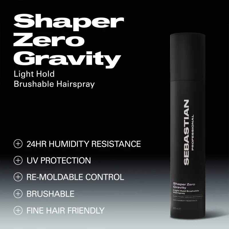 Sebastian Professional Shaper Zero Gravity лак за коса с лека фиксация 300 мл.