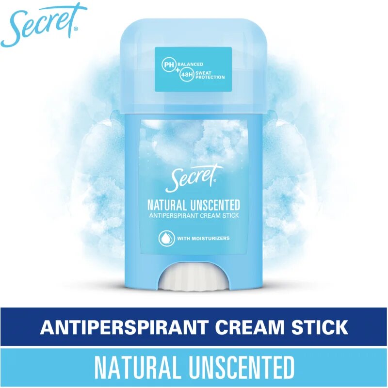 Secret Natural Unscented Antiperspirant Cream Stick крем-антиперспирант за жени 40 мл.