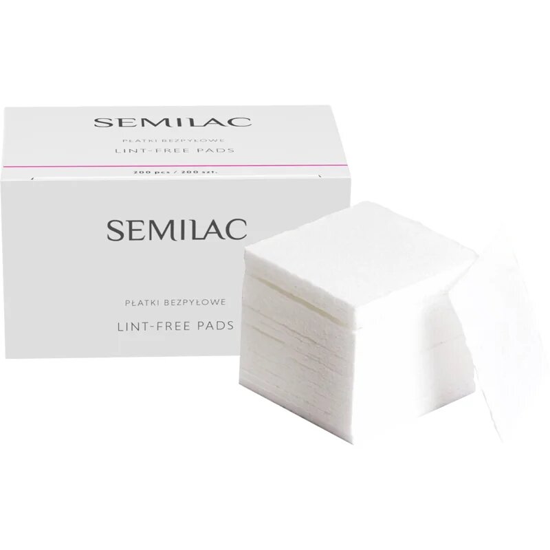 Semilac Lint-Free Pads почистващи тампони за нокти 200 бр.