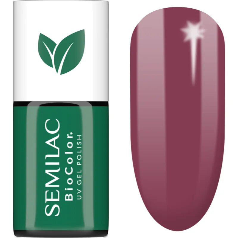 Semilac UV Hybrid BioColor гел лак за нокти с използване на UV/LED лампа цвят 718 Natural Cyclamen 7 мл.