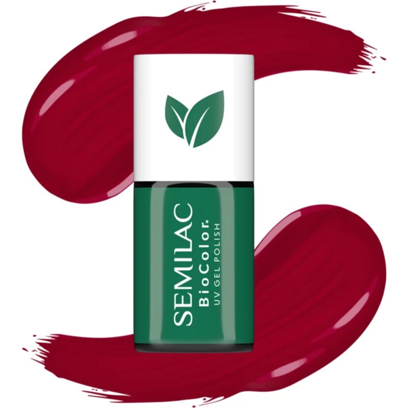 Semilac UV Hybrid BioColor гел лак за нокти с използване на UV/LED лампа цвят 729 Dark Cherry 7 мл.