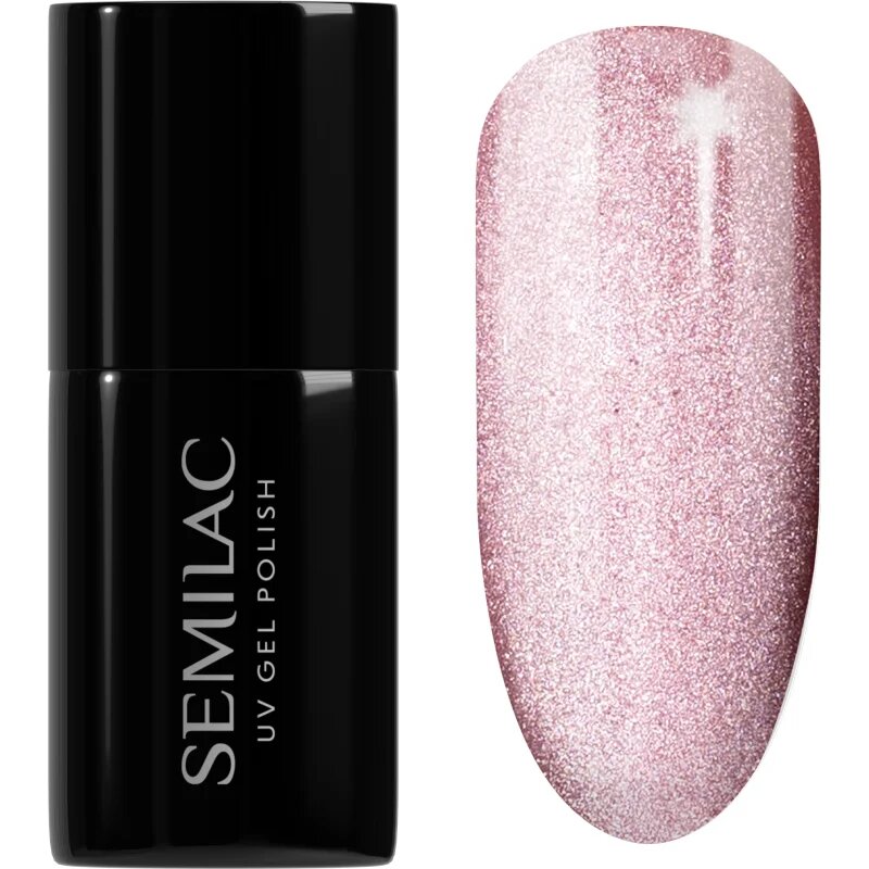 Semilac UV Hybrid Gloss GALA гел лак за нокти с използване на UV/LED лампа цвят 663 Blush Gloss 7 мл.
