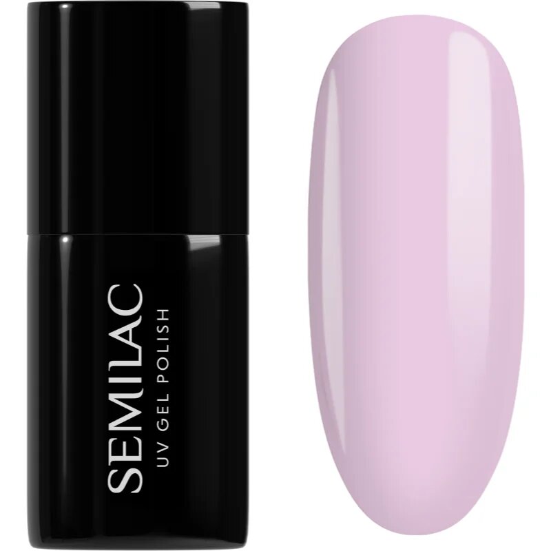 Semilac UV Hybrid Inner Glow гел лак за нокти цвят 966 Lavender Haze 7 мл.