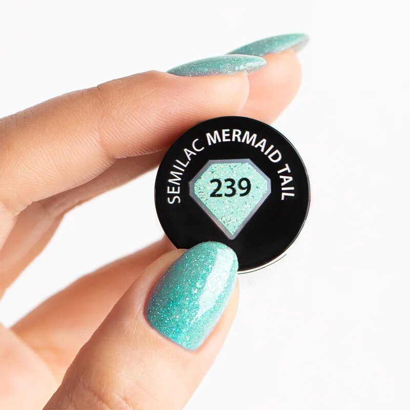 Semilac UV Hybrid Sea Queen гел лак за нокти цвят 239 Mermaid Tail 7 мл.