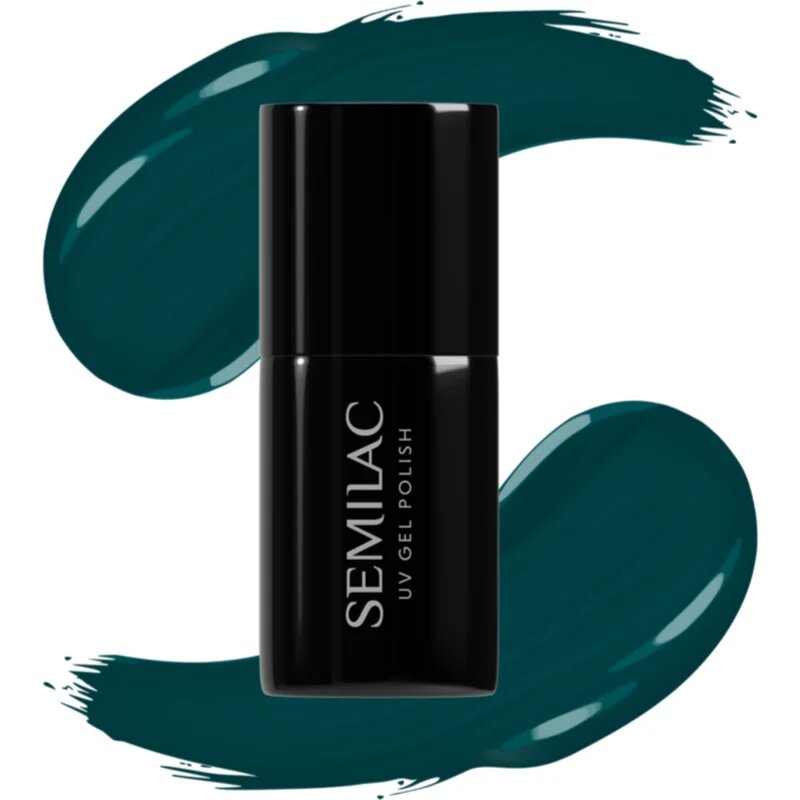 Semilac UV Hybrid Winter Collection гел лак за нокти с използване на UV/LED лампа цвят 606 Cool Green 7 мл.