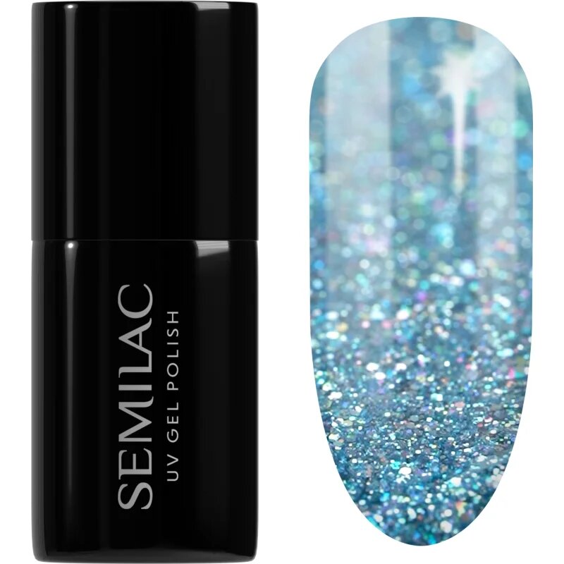 Semilac UV Hybrid Winter Collection гел лак за нокти с използване на UV/LED лампа цвят 610 Frosty Christmas 7 мл.