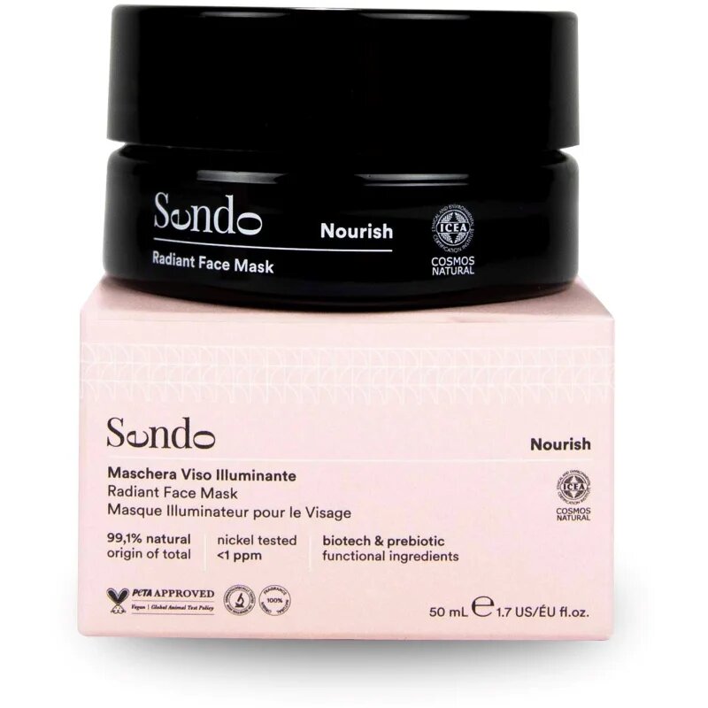 Sendo Nourish Radiant Face Mask освежаваща маска за лице 50 мл.