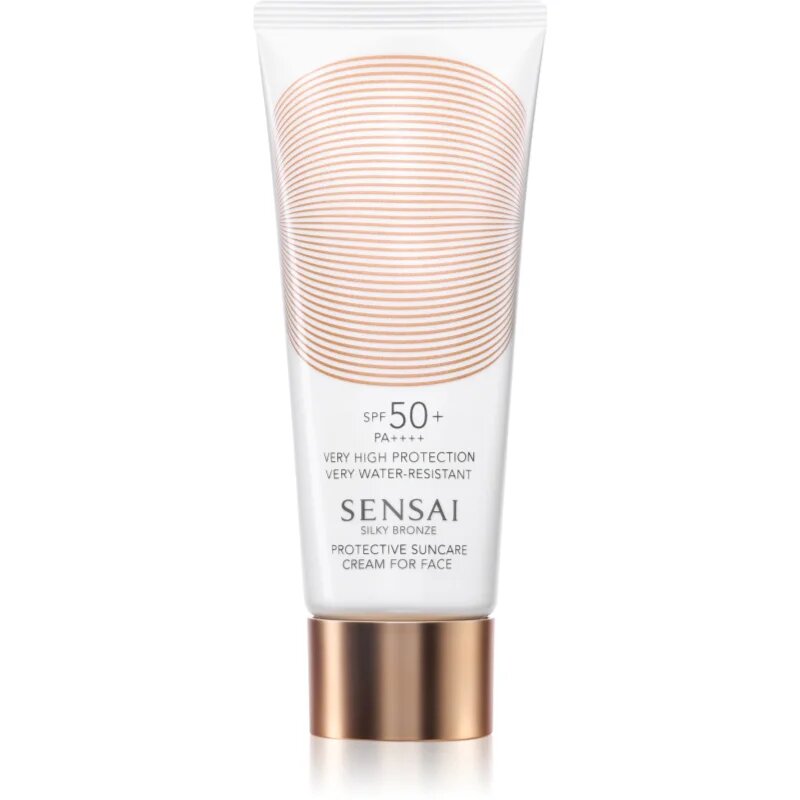 Sensai Silky Bronze защитен крем за лице против слънчеви лъчи SPF 50+ 50 мл.