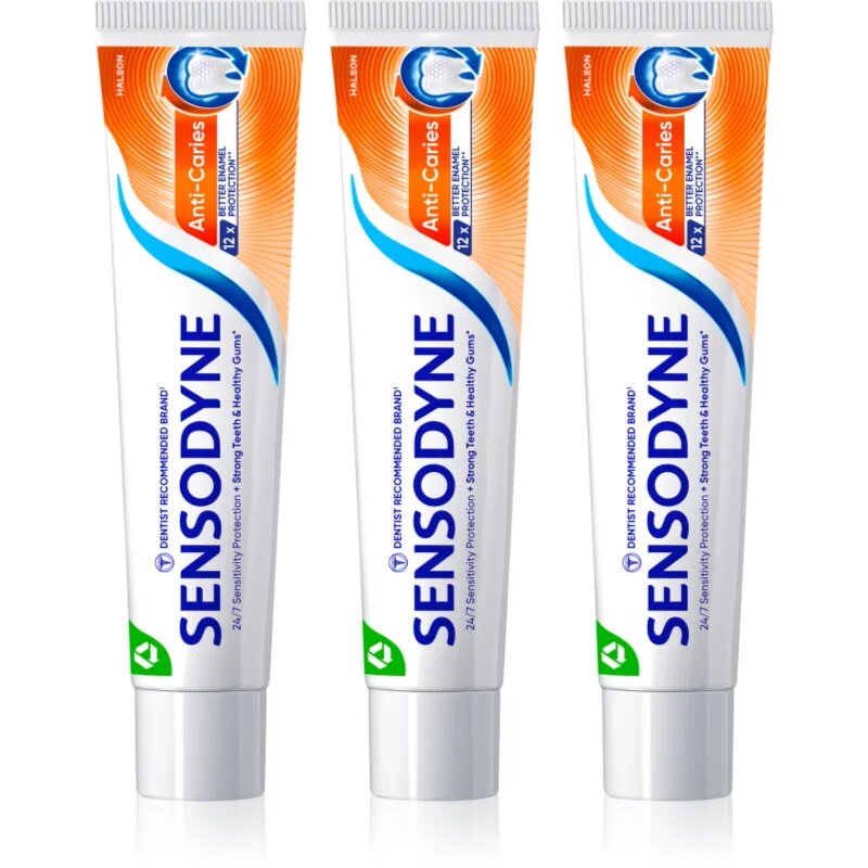 Sensodyne Anti Caries Anti Carries паста за зъби срещу кариес 3x75 мл.