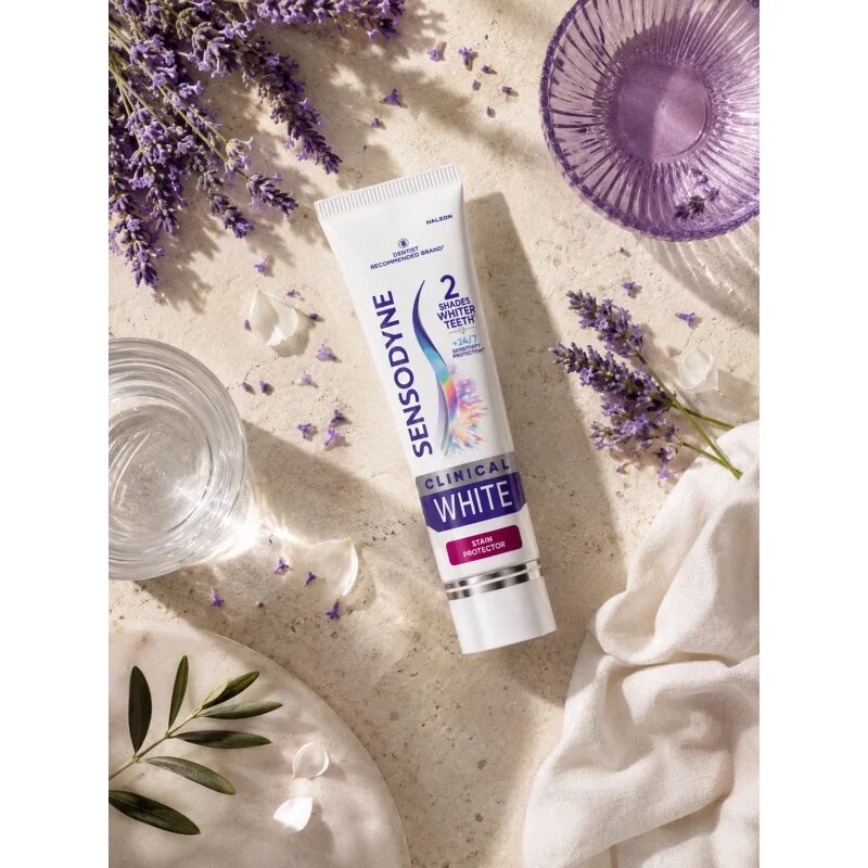 Sensodyne Clinical White Stain Protector избелваща паста за зъби 2x75 мл.
