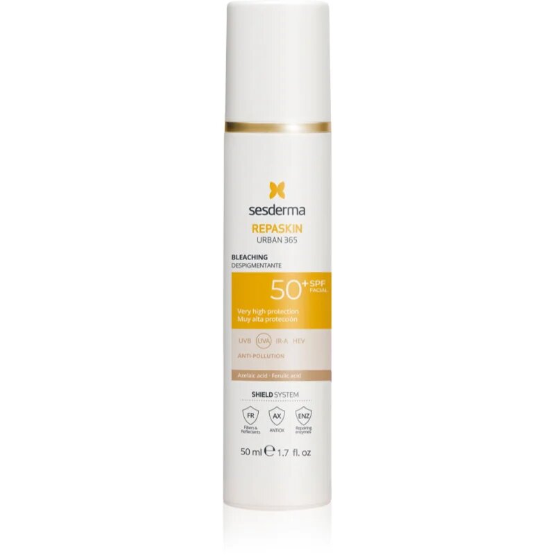 Sesderma Repaskin Urban 365 Bleaching слънцезащитен крем за лице против пигментни петна 50 мл.