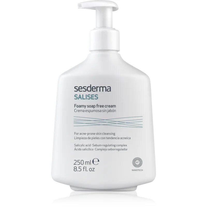 Sesderma Salises Foamy Soap-free Cream почистващ гел против акне 250 мл.