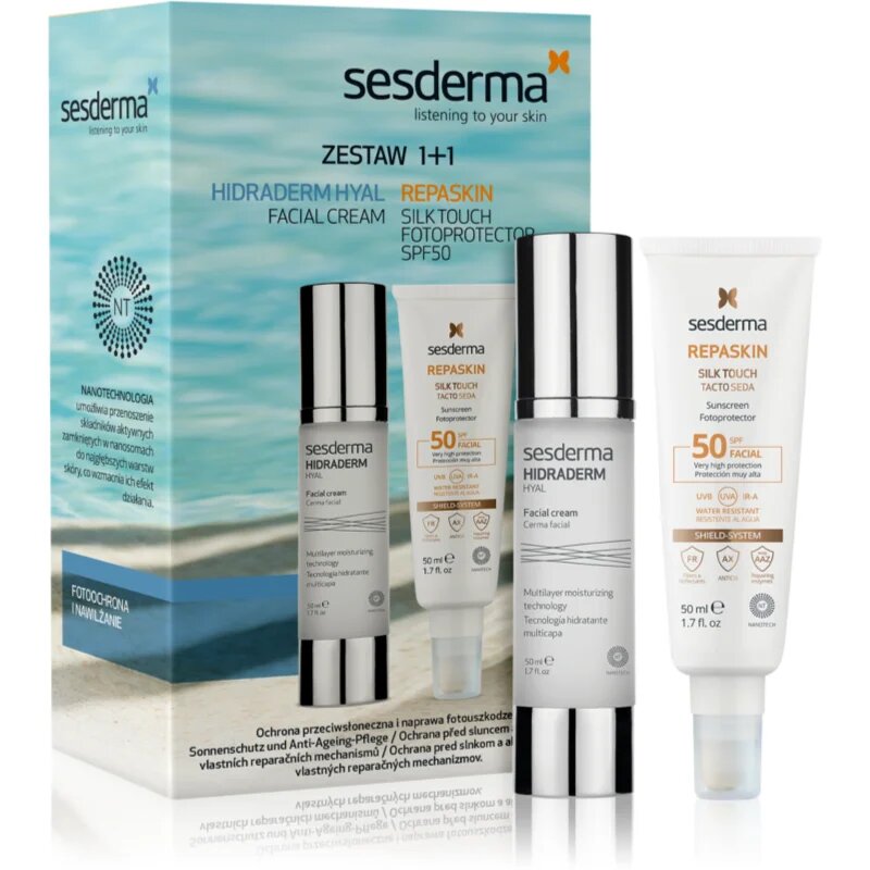 Sesderma Set Hidraderm Hyal+ Repaskin подаръчен комплект за суха до чувствителна кожа