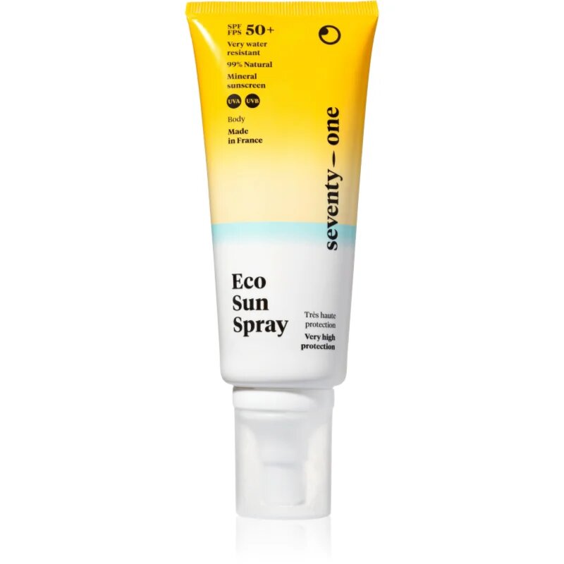 SeventyOne Eco Sun Spray SPF50+ слънцезащитен спрей с висока UV защита SPF 50+ 100 мл.