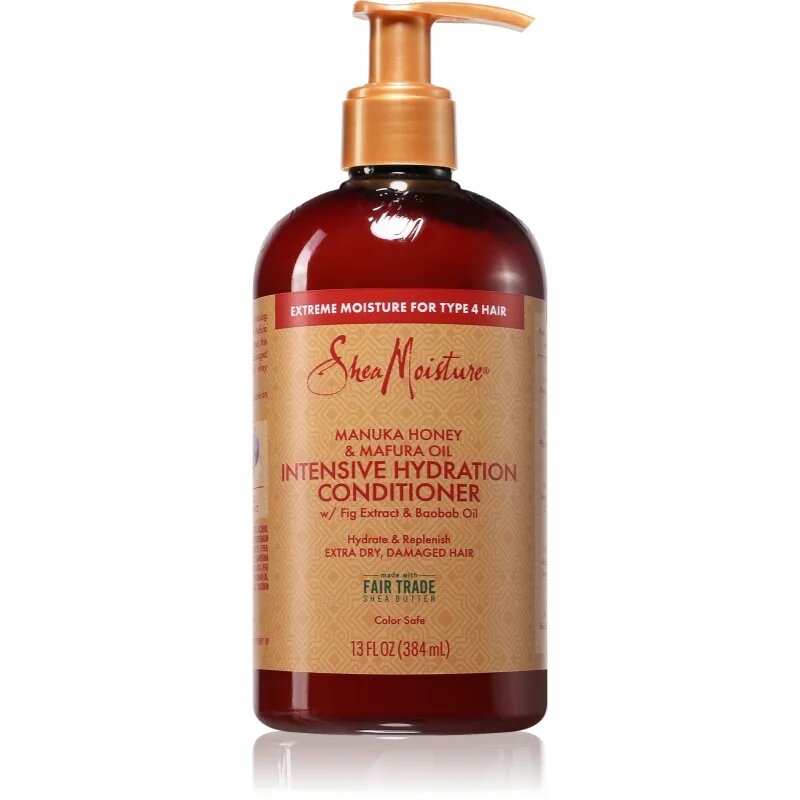 Shea Moisture Manuka Honey & Mafura Oil хидратиращ балсам за суха и увредена коса 384 мл.