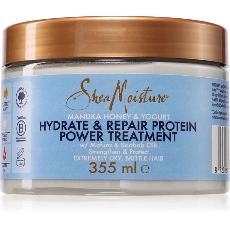 Shea Moisture Manuka Honey & Yogurt Masque хидратираща маска За коса с протеини 355 мл.