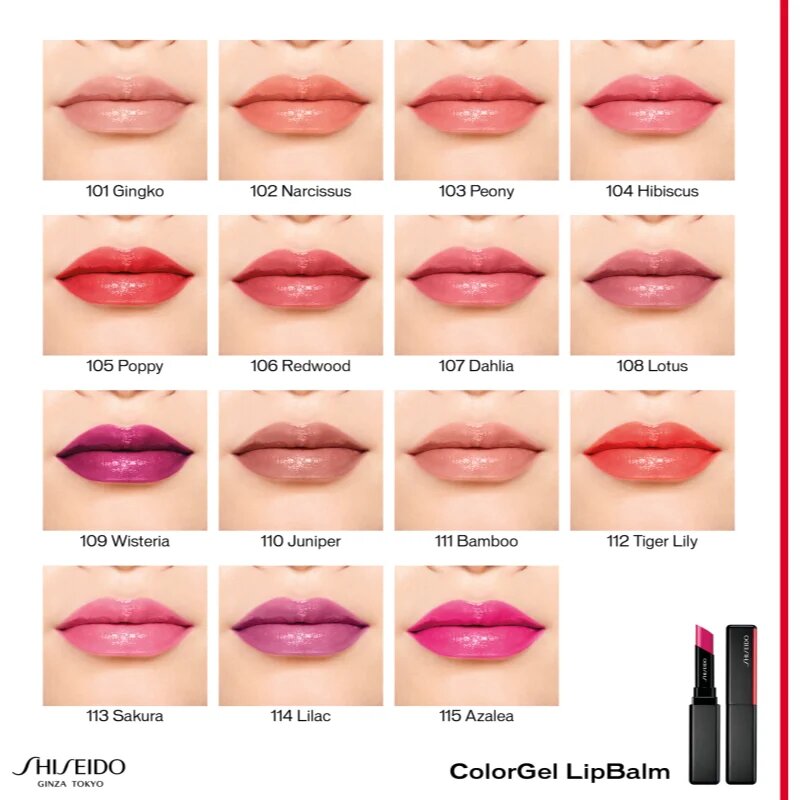 Shiseido ColorGel LipBalm тониращ балсам за устни с хидратиращ ефект цвят 112 Tiger Lily 2 гр.