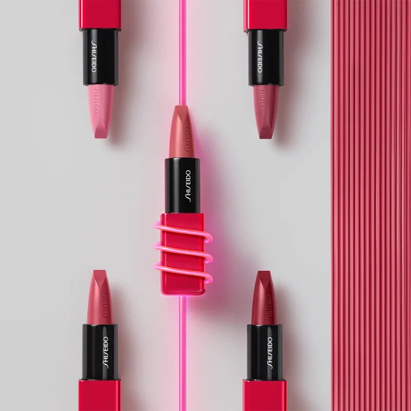 Shiseido Makeup Technosatin gel lipstick сатенено червило цвят 422 Fuchsia Flux 4 гр.