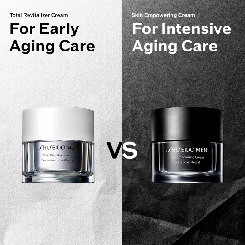 Shiseido Men Skin Empowering Advanced Cream възстановителен крем за намаляване на бръчките 50 мл.