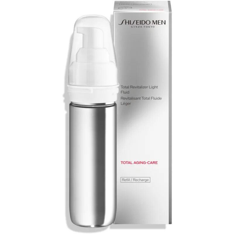Shiseido Men Total Revitalizer флуид против стареене на кожата за мъже резервен пълнител 70 мл.