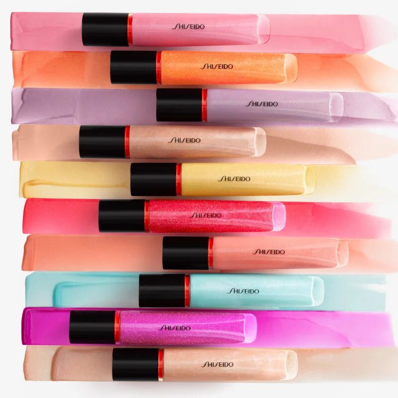 Shiseido Shimmer GelGloss блясък за устни с блестящи частици с хидратиращ ефект цвят 03 Kurumi Beige 9 мл.