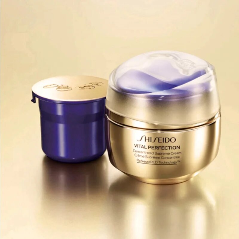 Shiseido Vital Perfection Concentrated Supreme Cream възстановителен крем за намаляване на бръчките резервен пълнител 50 мл.