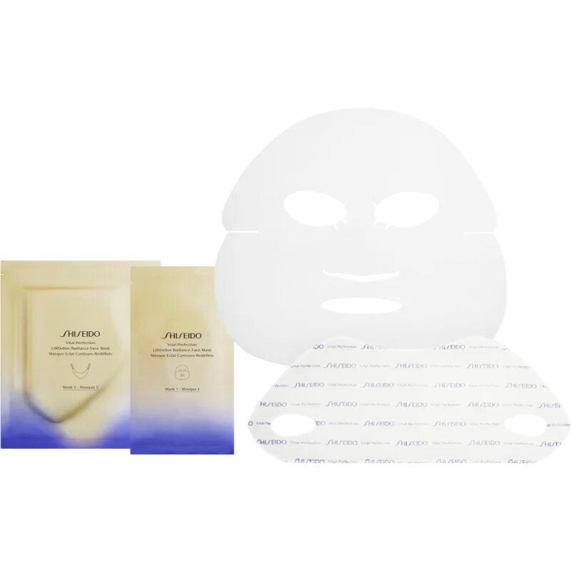 Shiseido Vital Perfection Liftdefine Radiance Face Mask луксозна стягаща маска за лице за жени 6x2 бр.