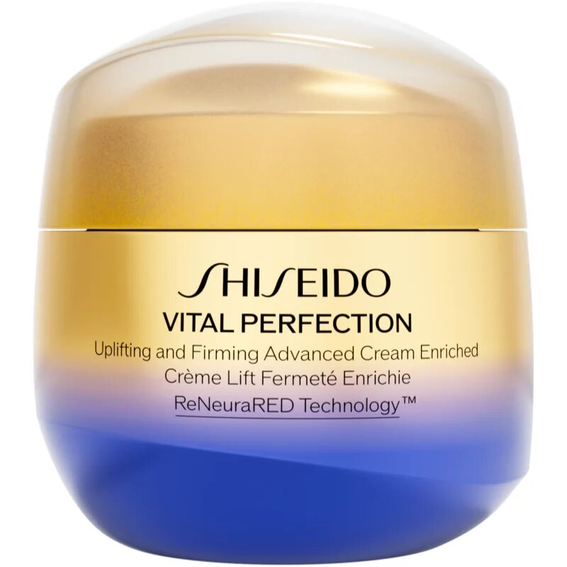 Shiseido Vital Perfection Uplifting & Firming Advanced Cream Enriched интензивно стягащ дневен и нощен крем за суха кожа 75 мл.