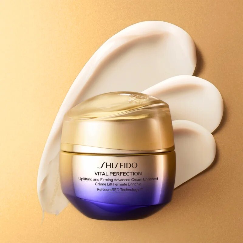Shiseido Vital Perfection Uplifting & Firming Advanced Cream Enriched интензивно стягащ дневен и нощен крем за суха кожа 75 мл.