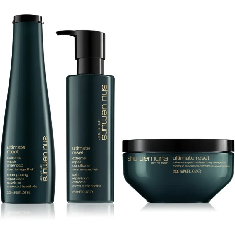 Shu Uemura Ultimate Reset изгодна опаковка за обезцветена боядисана и химически третирана коса