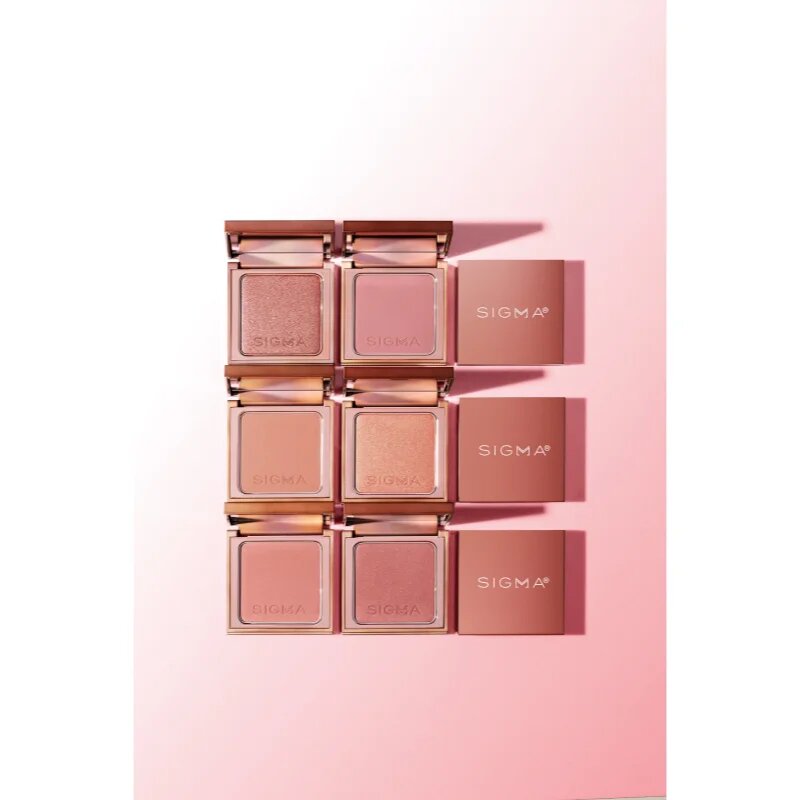 Sigma Beauty Blush дълготраен руж с малко огледало цвят Sunset Kiss 7.8 гр.