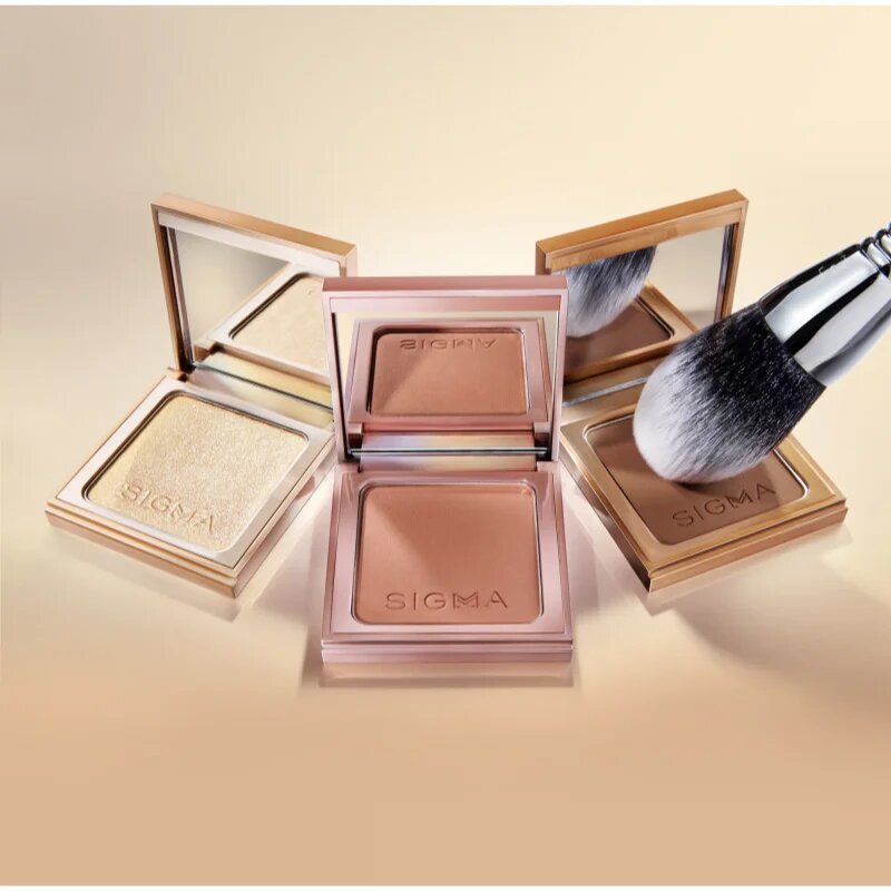 Sigma Beauty Blush дълготраен руж с малко огледало цвят Sunset Kiss 7.8 гр.