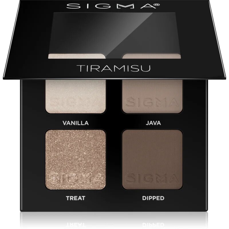 Sigma Beauty Quad палитра сенки за очи цвят Tiramisu 4 гр.