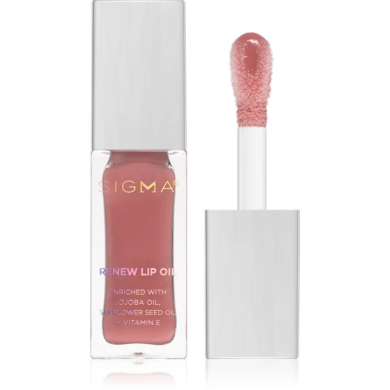 Sigma Beauty Renew Lip Oil масло от нар придаващ хидратация и блясък цвят Tranquil 52 гр.