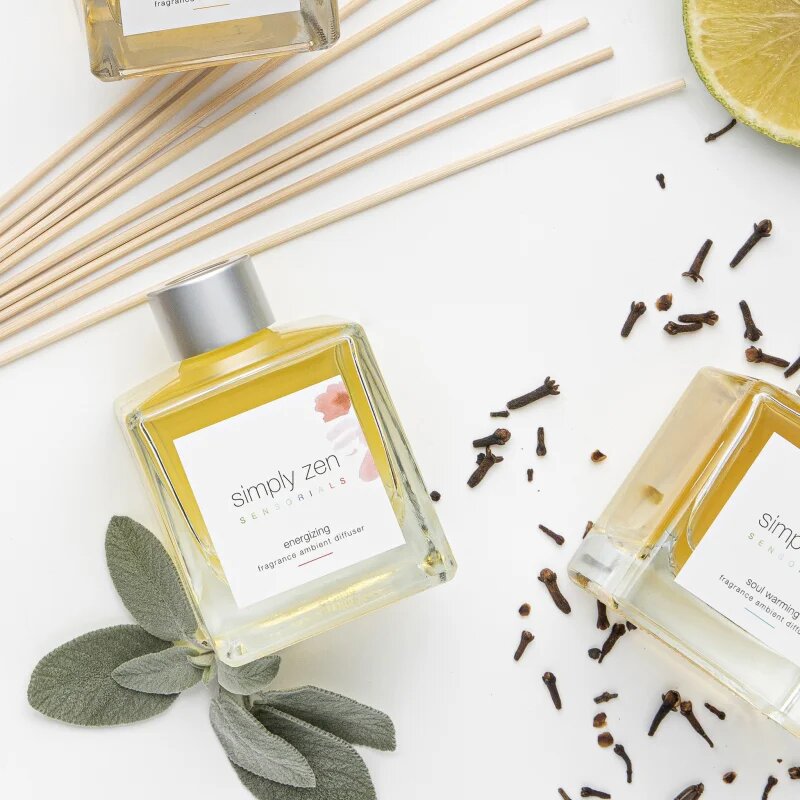 Simply Zen Sensorials Energizing Fragrance Ambient Diffuser aроматизиращ дифузер с пълнител 175 мл.