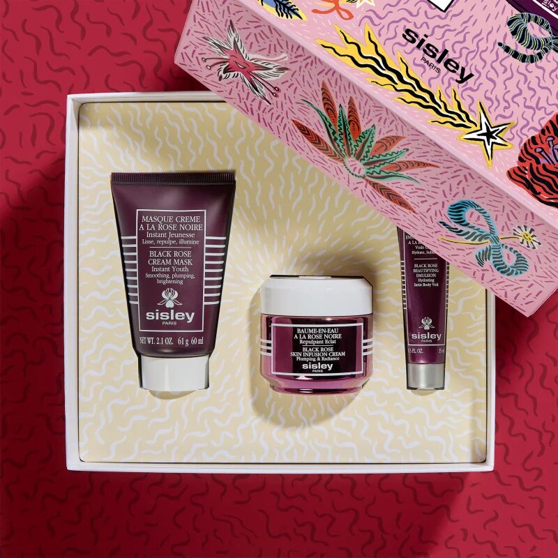 Sisley Black Rose Gift Set by Marie-Victoire de Bascher подаръчен комплект за сияен вид на кожата лимитирана версия
