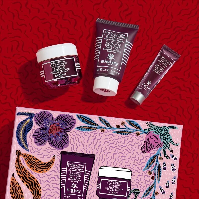 Sisley Black Rose Gift Set by Marie-Victoire de Bascher подаръчен комплект за сияен вид на кожата лимитирана версия