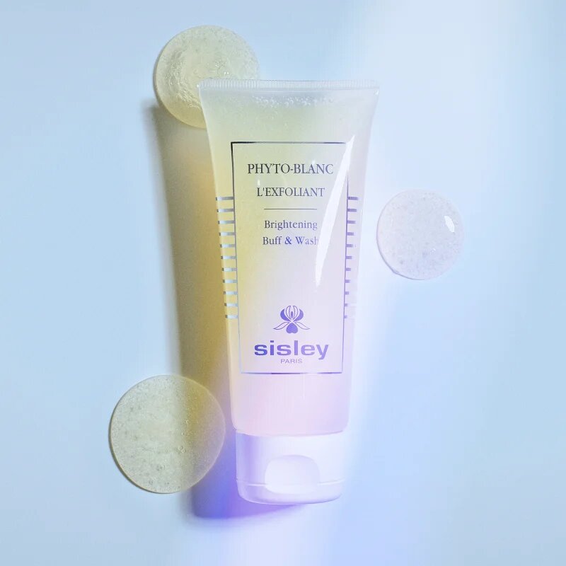Sisley Phyto-Blanc Brightening Buff and Wash ексфолиращ гел за озаряване на лицето 100 мл.