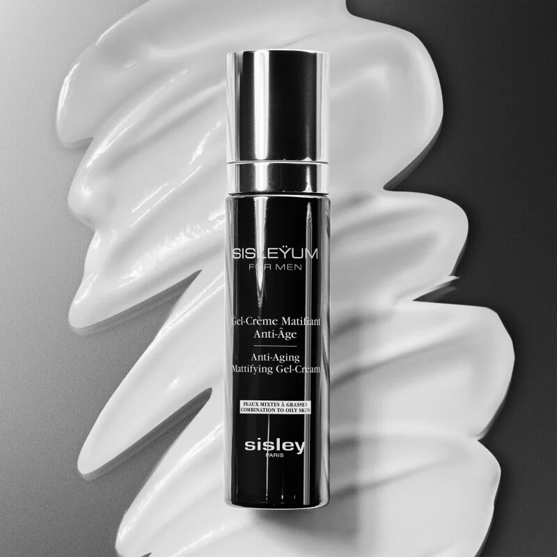 Sisley Sisleÿum Anti-Aging Mattifying Gel-Cream лек крем против бръчки с антиоксидантен ефект за мъже 50 мл.