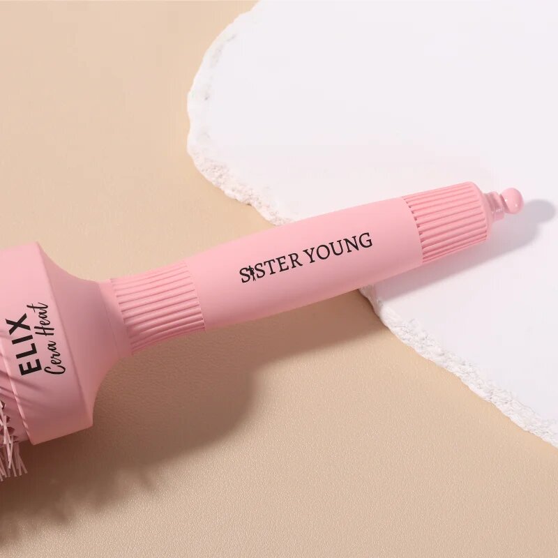 Sister Young ELIX Round Brush Cera Heat Pink кръгла четка за коса 65mm 1 бр.