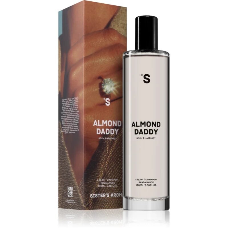 Sister's Aroma Almond Daddy Body & Hair Mist парфюмна мъгла за тяло и коса за жени 100 мл.