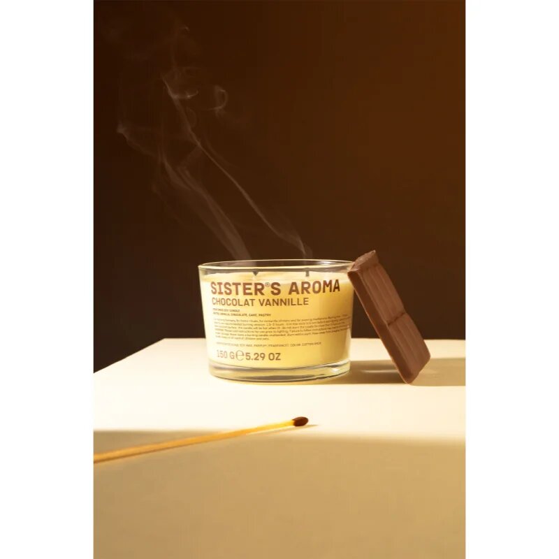 Sister's Aroma Chocolat Vannille ароматна свещ 150 гр.