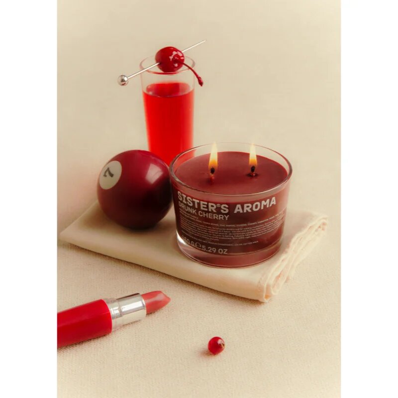 Sister's Aroma Drunk Cherry ароматна свещ 150 гр.