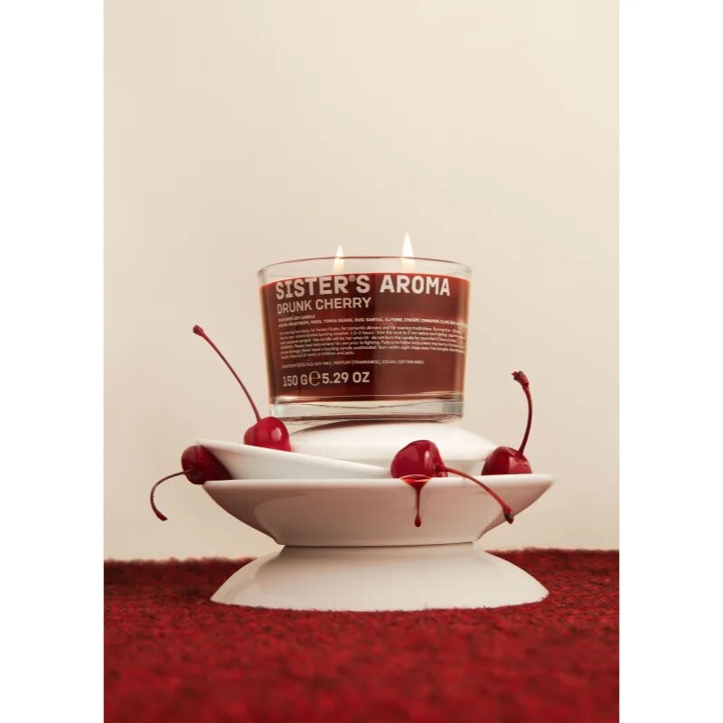 Sister's Aroma Drunk Cherry ароматна свещ 150 гр.